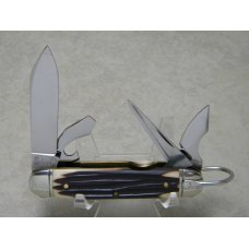 Schatt & Morgan Titusville, PA USA Imitation Winterbottom Bone Scout Camp Utility Knife c.1993 Schatt & Morgan Titusville, PA USA Imitation Winterbottom Bone Scout Camp Utility Knife c.1993