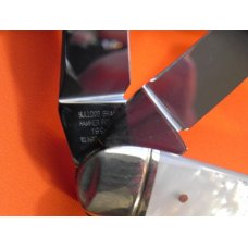 1993 HAND MADE Bulldog Sowbelly Stockman "Cuttin Horse" Knife w Flawless Mother of Pearl Handles NOS 1993 HAND MADE Bulldog Sowbelly Stockman "Cuttin Horse" Knife w Flawless Mother of Pearl Handles NOS