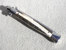 NEW OLD STOCK 11" ITALIAN STILETTO ( PICKLOCK ) FRANK BELTRAME GENUINE STAG NEW OLD STOCK 11" ITALIAN STILETTO ( PICKLOCK ) FRANK BELTRAME GENUINE STAG