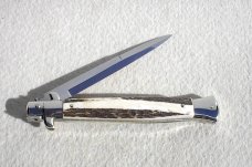 NEW OLD STOCK 11" ITALIAN STILETTO ( PICKLOCK ) FRANK BELTRAME GENUINE STAG NEW OLD STOCK 11" ITALIAN STILETTO ( PICKLOCK ) FRANK BELTRAME GENUINE STAG