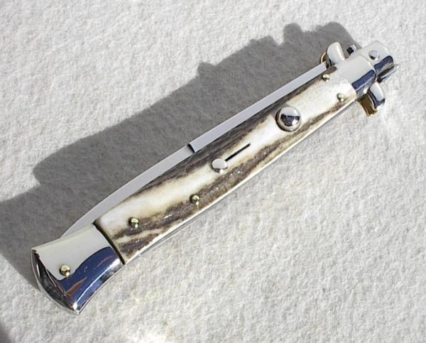 NEW OLD STOCK 11" ITALIAN STILETTO ( PICKLOCK ) FRANK BELTRAME GENUINE STAG NEW OLD STOCK 11" ITALIAN STILETTO ( PICKLOCK ) FRANK BELTRAME GENUINE STAG