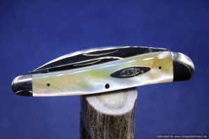Case Classic 3055 Genuine Gold Lip Pearl Prototype Wharncliff Whittler Knife.