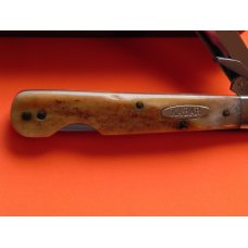 Vintage Ka-Bar Cheetah Swing Guard Knife w/ Pocket Worn Stag Handles -NM & NOS Vintage Ka-Bar Cheetah Swing Guard Knife w/ Pocket Worn Stag Handles -NM & NOS