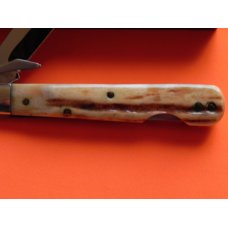Vintage Ka-Bar Cheetah Swing Guard Knife w/ Pocket Worn Stag Handles -NM & NOS Vintage Ka-Bar Cheetah Swing Guard Knife w/ Pocket Worn Stag Handles -NM & NOS