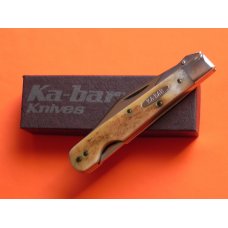 Vintage Ka-Bar Cheetah Swing Guard Knife w/ Pocket Worn Stag Handles -NM & NOS Vintage Ka-Bar Cheetah Swing Guard Knife w/ Pocket Worn Stag Handles -NM & NOS