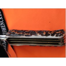 Vintage J A Henckels "Friodur" 3 Blade Push Lever Lock Large Hunter Gnarly Stag Handles -MDL# 2107 Vintage J A Henckels "Friodur" 3 Blade Push Lever Lock Large Hunter Gnarly Stag Handles -MDL# 2107