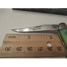Case XX 2005 Elegante Green Tiny Texas Toothpick pattern # 061096 SS Case XX 2005 Elegante Green Tiny Texas Toothpick pattern # 061096 SS