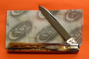 1980 Case xx USA Doctors Knife (5185 SSP) w/ Great Stag Handles -Great Snap -NO Wobble -NOS & NM
