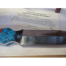 Lone Wolf Knives David Yellowhorse Bugling Elk Dagger # 20 of 25 Made 