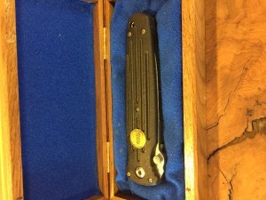 Oregon Knife Collectors Club Knife 1997 with Wooden Box