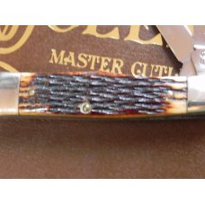 Vintage 1979 Queen Master Cutler Collection GunStock 1 Pocket Knife w/ Beautiful Handles in Display