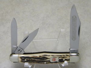 Kissing Crane Robt Klass Solingen Germany Stag 2735 XIV Whittler Knife c.1975