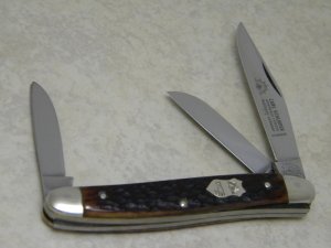 C. Schlieper German Eye Solingen Germany Bone Serpentine Stockman Knife