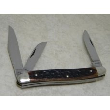 C. Schlieper German Eye Solingen Germany Bone Serpentine Stockman Knife C. Schlieper German Eye Solingen Germany Bone Serpentine Stockman Knife