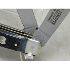C. Schlieper German Eye Solingen Germany Blue Bone Trapper Knife C. Schlieper German Eye Solingen Germany Blue Bone Trapper Knife
