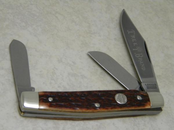 H. Boker & Co. Solingen Germany Tree Brand Bone Stockman Knife