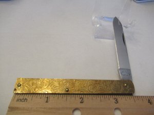 Queen Scrolled Metal Handle Doctors Knife pattern # 96