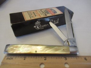 Schatt & Morgan 1993 Gold Lip Pearl Doctors Knife Pattern # 96 