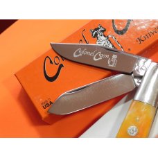 Colonel Coon (by Queen) Barlow Pocket Knife w Bone Handles & +Orig Box -Low Production Run Colonel Coon (by Queen) Barlow Pocket Knife w Bone Handles & +Orig Box -Low Production Run