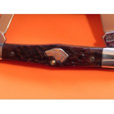 Vintage Ka-Bar Dog Head 3 Blade Whittler Knife w/ Great Chestnut Bone Handles - NOS & Near Mint Vintage Ka-Bar Dog Head 3 Blade Whittler Knife w/ Great Chestnut Bone Handles - NOS & Near Mint