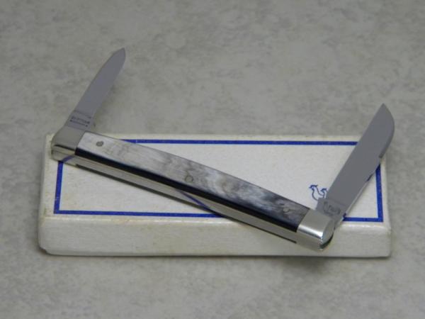 Hen & Rooster Bertram Germany Buffalo Horn 2 Blade Congress Knife in Box Hen & Rooster Bertram Germany Buffalo Horn 2 Blade Congress Knife in Box