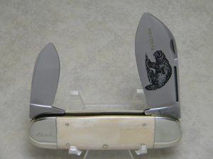 Bulldog Brand Germany 1999 Wolverine Knife Collectors Club Mastodon Ivory Elephant Toe Knife