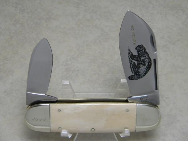 Bulldog Brand Germany 1999 Wolverine Knife Collectors Club Mastodon Ivory Elephant Toe Knife Bulldog Brand Germany 1999 Wolverine Knife Collectors Club Mastodon Ivory Elephant Toe Knife