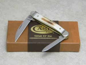 Case XX USA 2017 Vintage Stag V52109W SS Wharncliffe Mini Copperhead Knife in Box