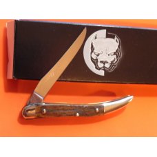 Bulldog Brand (Hand Made) Small ToothPick PROTOTYPE Pocket Knife w Genuine Mammoth Bark Handle -NOS Bulldog Brand (Hand Made) Small ToothPick PROTOTYPE Pocket Knife w Genuine Mammoth Bark Handle -NOS