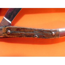 Bulldog Brand (Hand Made) Small ToothPick PROTOTYPE Pocket Knife w Genuine Mammoth Bark Handle -NOS Bulldog Brand (Hand Made) Small ToothPick PROTOTYPE Pocket Knife w Genuine Mammoth Bark Handle -NOS