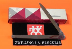 J A Henckels (Friodur) Melon Tester / Citrus Knife w Metal Handles +Original Box -NOS