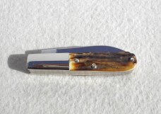 J. A. HENCKLES GERMANY HK 26-S INDIA STAG 3-BLADE BARLOW KNIFE J. A. HENCKLES GERMANY HK 26-S INDIA STAG 3-BLADE BARLOW KNIFE