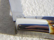 J. A. HENCKLES GERMANY HK 26-S INDIA STAG 3-BLADE BARLOW KNIFE J. A. HENCKLES GERMANY HK 26-S INDIA STAG 3-BLADE BARLOW KNIFE