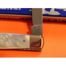 1996 Bulldog Brand (Hand Made) 2 Blade Pen Pocket Knife w Genuine Mother of Pearl Handles -NOS 1996 Bulldog Brand (Hand Made) 2 Blade Pen Pocket Knife w Genuine Mother of Pearl Handles -NOS