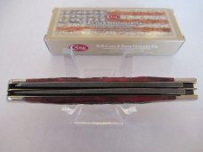 Case XX 2018 Crimson Bone Damascus Trapper Pattern # 6254 DAM Case XX 2018 Crimson Bone Damascus Trapper Pattern # 6254 DAM