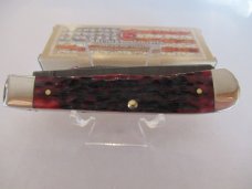 Case XX 2018 Crimson Bone Damascus Trapper Pattern # 6254 DAM Case XX 2018 Crimson Bone Damascus Trapper Pattern # 6254 DAM