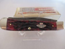 Case XX 2018 Crimson Bone Damascus Trapper Pattern # 6254 DAM Case XX 2018 Crimson Bone Damascus Trapper Pattern # 6254 DAM