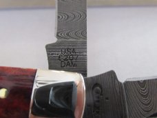 Case XX 2018 Crimson Bone Damascus Mini Trapper pattern # 6207 DAM Case XX 2018 Crimson Bone Damascus Mini Trapper pattern # 6207 DAM