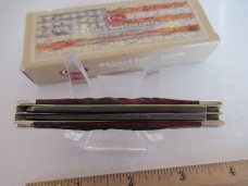 Case XX 2018 Crimson Bone Damascus Mini Trapper pattern # 6207 DAM Case XX 2018 Crimson Bone Damascus Mini Trapper pattern # 6207 DAM