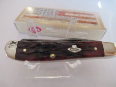 Case XX 2018 Crimson Bone Damascus Mini Trapper pattern # 6207 DAM Case XX 2018 Crimson Bone Damascus Mini Trapper pattern # 6207 DAM