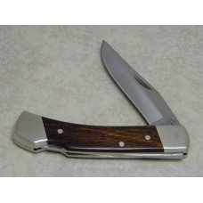 Schrade + USA LB5 Wood Uncle Henry Smokey Folding Lockback Knife & Pouch in Box