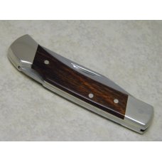 Schrade + USA LB5 Wood Uncle Henry Smokey Folding Lockback Knife & Pouch in Box