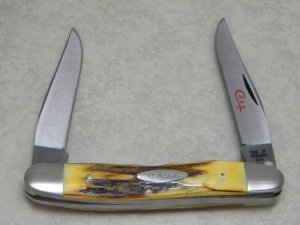 Case XX Stainless USA 2 Dot (1978) Gen. Stag SSP Red Etch Muskrat Knife