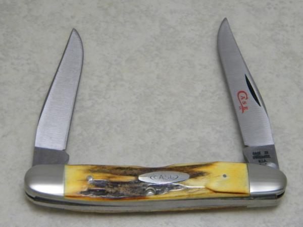 Case XX Stainless USA 2 Dot (1978) Gen. Stag SSP Red Etch Muskrat Knife Case XX Stainless USA 2 Dot (1978) Gen. Stag SSP Red Etch Muskrat Knife