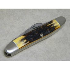 Case XX Stainless USA 2 Dot (1978) Stag 5347 HP SSP Red Etch Stockman Knife Case XX Stainless USA 2 Dot (1978) Stag 5347 HP SSP Red Etch Stockman Knife