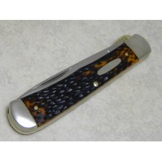Western USA S-693 B Jigged Delrin Linerlock Knife c.1978 Western USA S-693 B Jigged Delrin Linerlock Knife c.1978