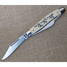  Schrade SC505, 4 inch Scrimshaw Stockman