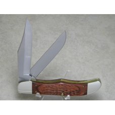 Case XX USA 3-Dot Wood 6265 SS Folding Hunter Knife - NIB w/Leather Pouch Case XX USA 3-Dot Wood 6265 SS Folding Hunter Knife - NIB w/Leather Pouch