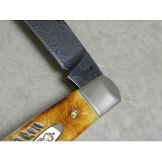 Case XX USA 3-Dot Tony Bose TB6.51117 Damascus Bone Stag Sway Back Knife NIB Case XX USA 3-Dot Tony Bose TB6.51117 Damascus Bone Stag Sway Back Knife NIB