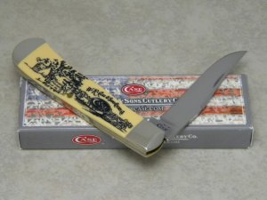 Case XX USA 4-Dot Tony Bose 41546 Deer Tracks Back Pocket Knife NIB